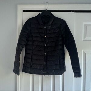 Via Spiga Black Quilted Puffer Coat - Size S